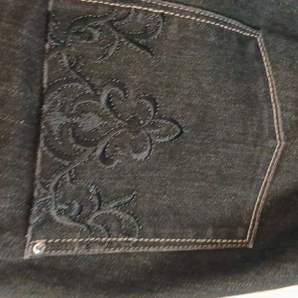 WHBM Women's Black Jeans, Slim Leg Blanc 8R - Picture 5 of 10